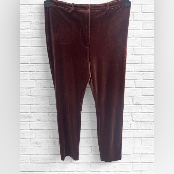 H&M Edition Brown Velvet Holiday Pants - Picture 3 of 5